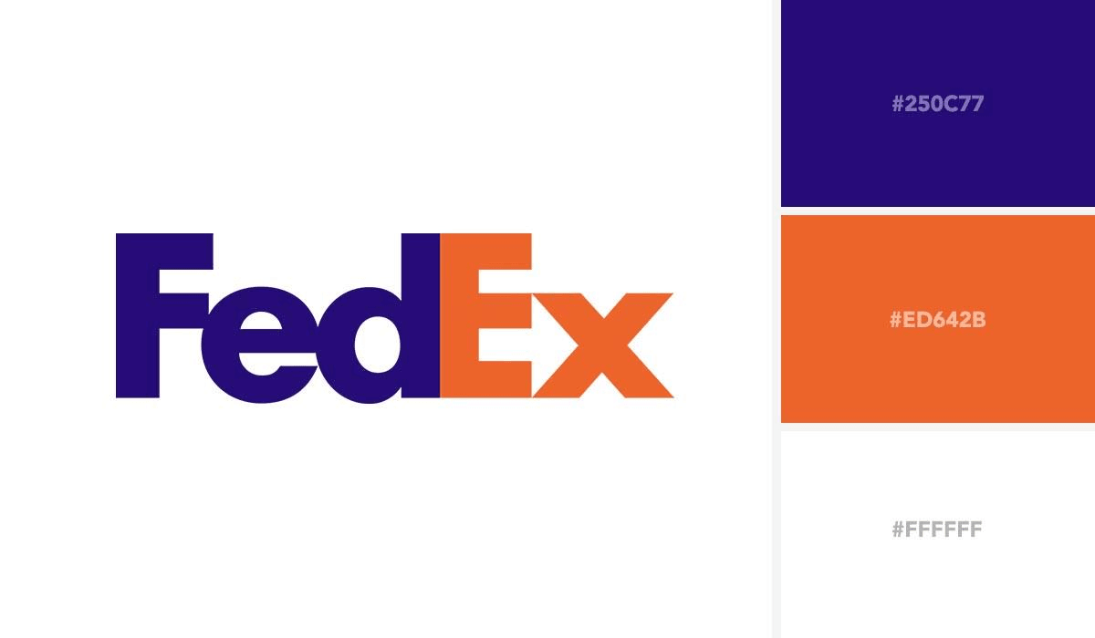 FedEx品牌色搭配方案 FedEx品牌色搭配方案